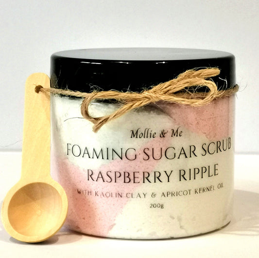 Foaming Sugar Scrub Raspberry Ripple