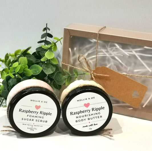 Handmade Bath & Body Giftset-Raspberry Ripple