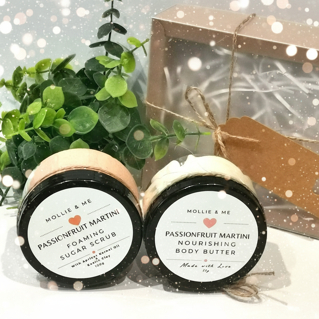 Handmade Bath & Body Giftset Passionfruit Martini