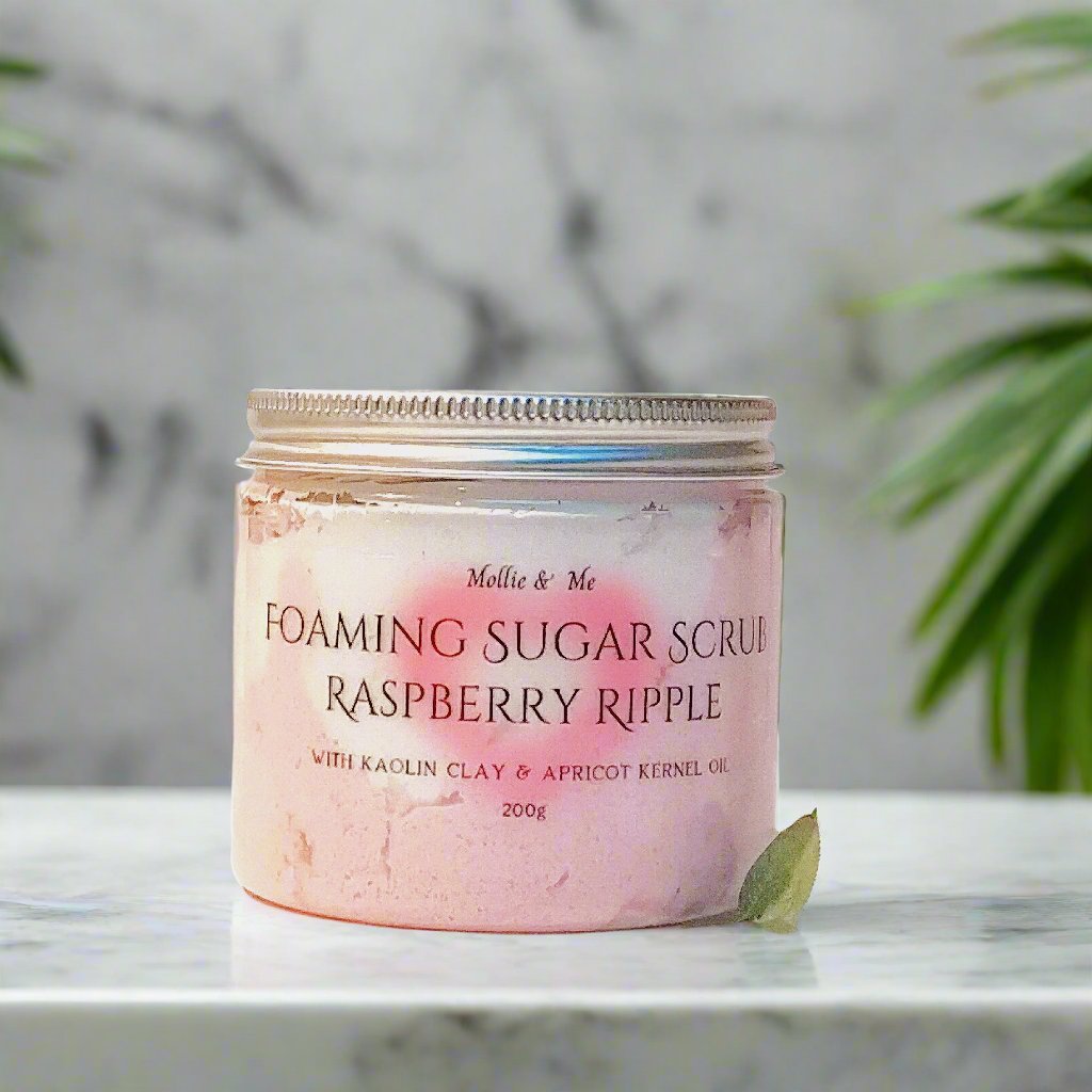 Foaming Sugar Scrub Raspberry Ripple