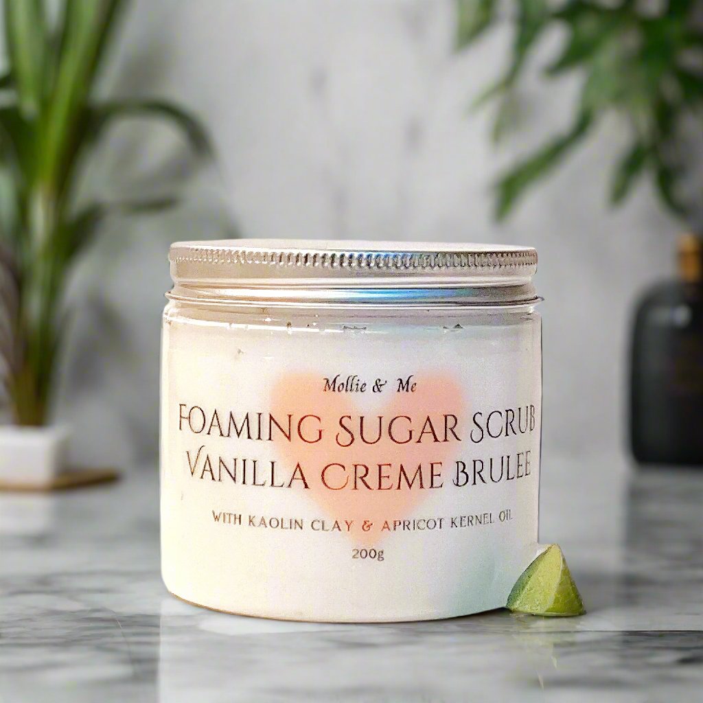 Foaming sugar scrub Vanilla Creme Brulee