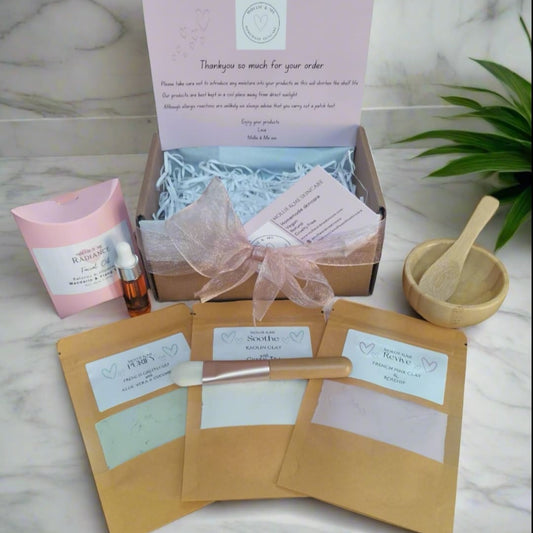 clay mask gift set natural skincare kent