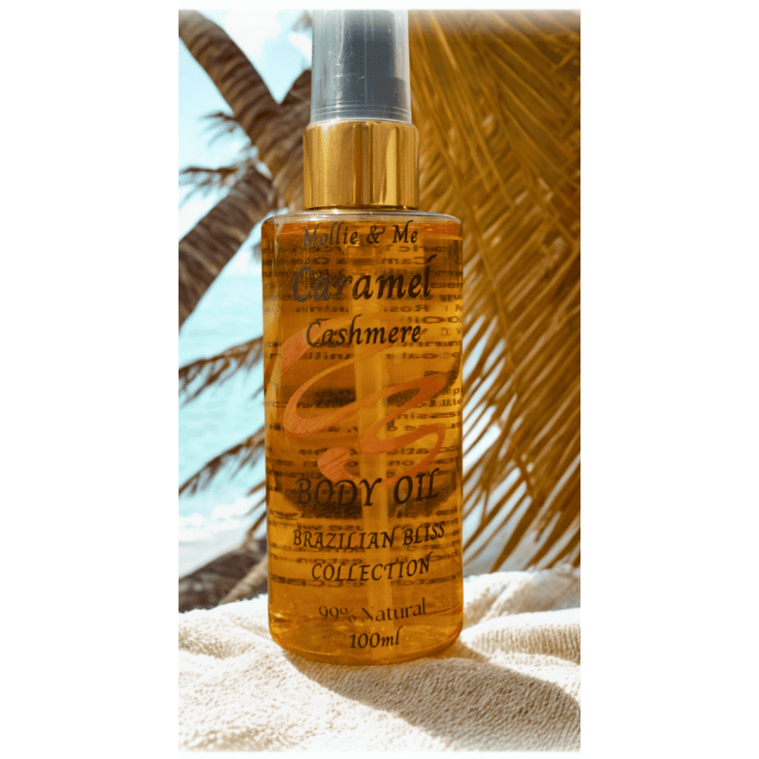 caramel cashmere 99% natural, vegan body oil